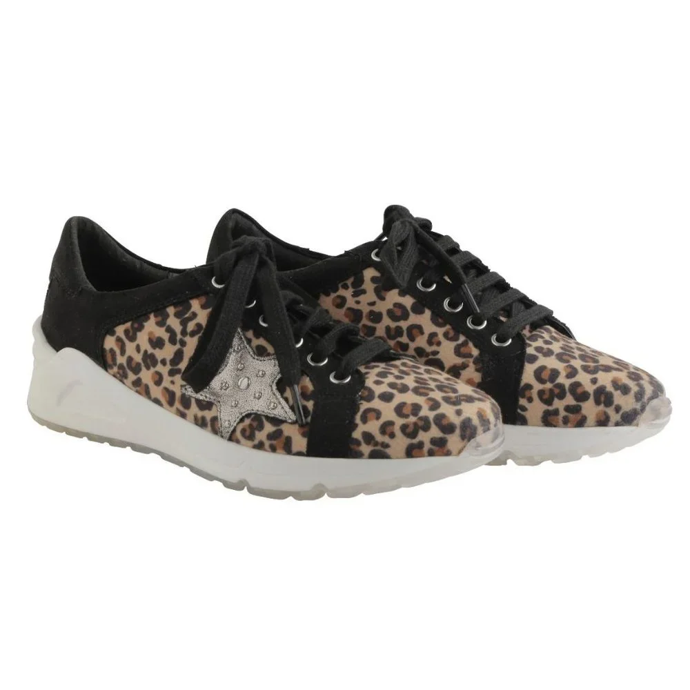 NWT Myra Leather Star Sneakers - Picture 3 of 8